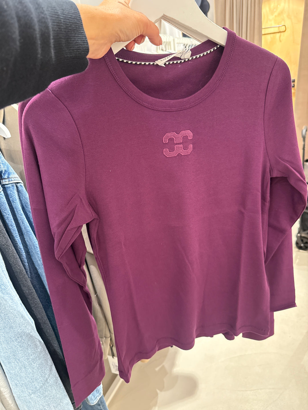 Co' Couture | GrannyCC Embroidery LS Tee