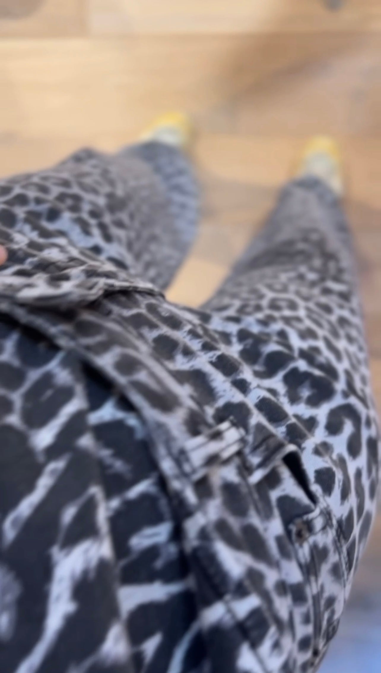 Co' Couture |  LeoCC Denim Panel Long Pant Grijs lengte vanaf 1.75