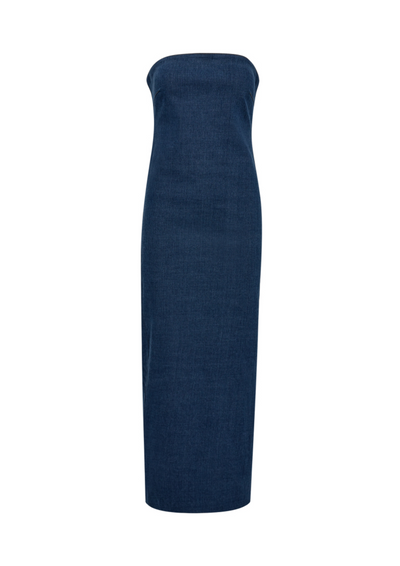 Co' Couture | IzzyCC Denim Strapless Dress Denim Blue