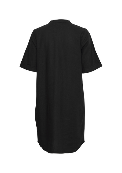 Ichi | Lino Dress Black