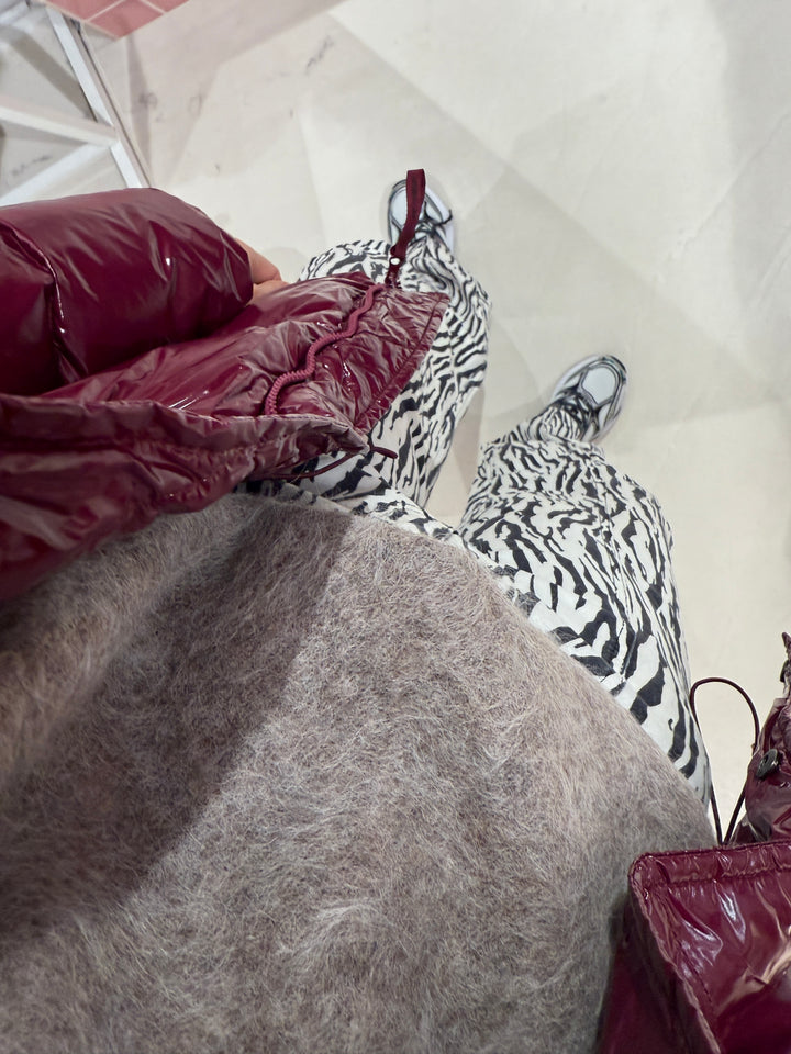 Co' Couture |  GlossyCC Puffer Jacket Plum