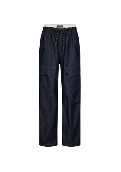 Haute L'Amitié | Denim Cargo Pull On Tall T