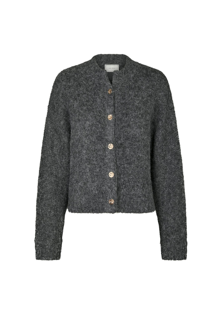 Neo Noir | Taura Fluffy Knit Cardigan