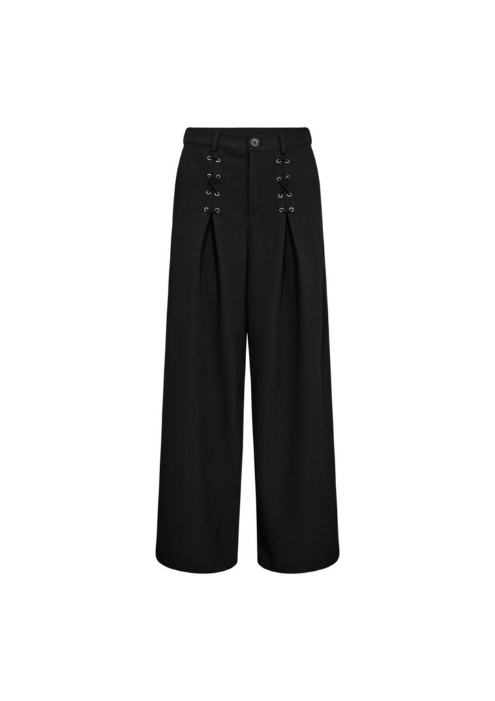 Co' Couture | LunaCC Eyelet Wide Pants STANDAARD LENGTE