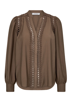 Co' Couture | NotisCC Lace V-shirt-Shirt