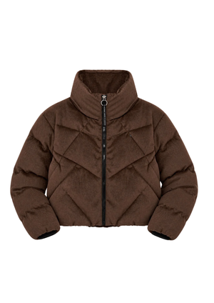 Krakatau | Nebula Short Puffer Jas Brown