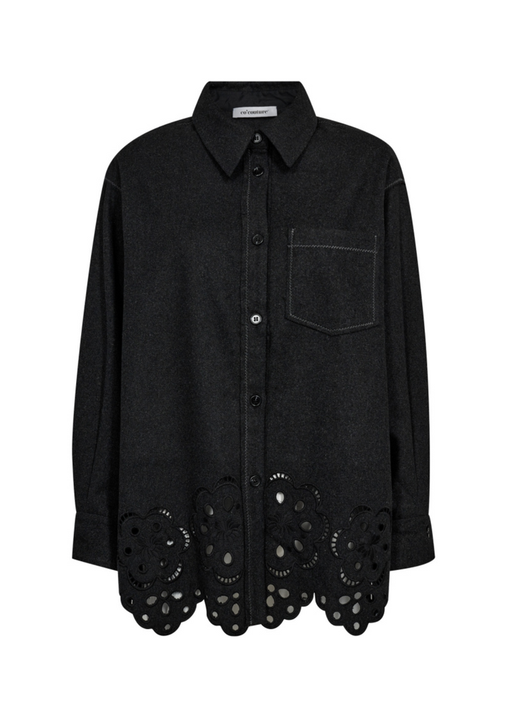 Co' Couture | WarrenCC Wool Embroidery Shirt