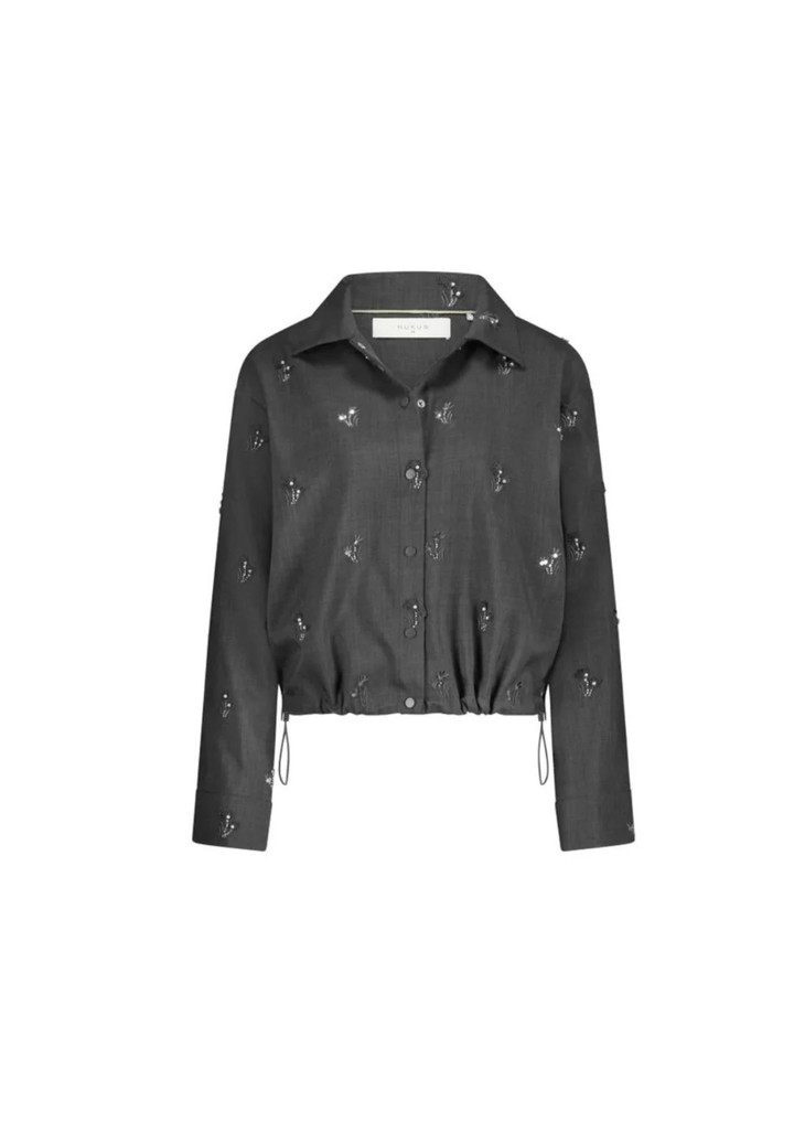 Nukus |Newport Blouse Embroidery | Antracite