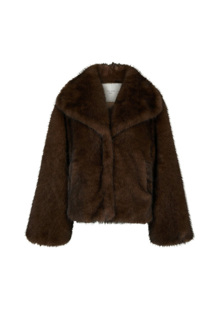 Neo Noir | Stephanie Faux Fur Jacket