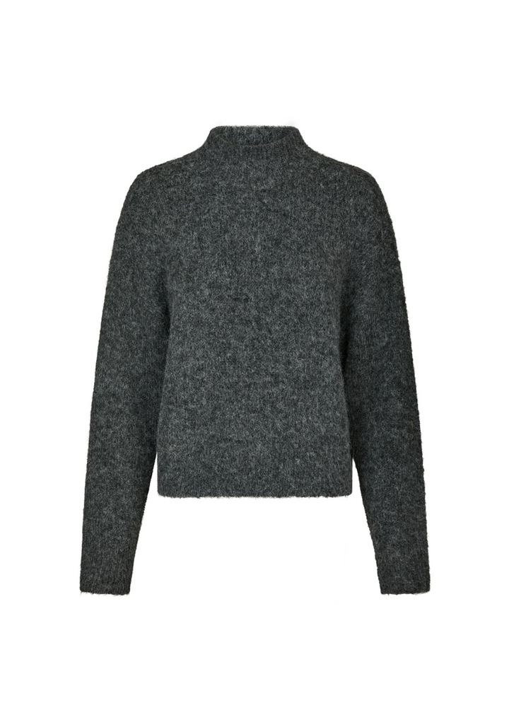 Neo Noir | Paulina Fluffy Knit Blouse