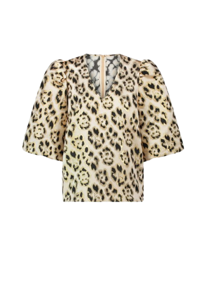 Nukus | Delilah Blouse Panter Gold