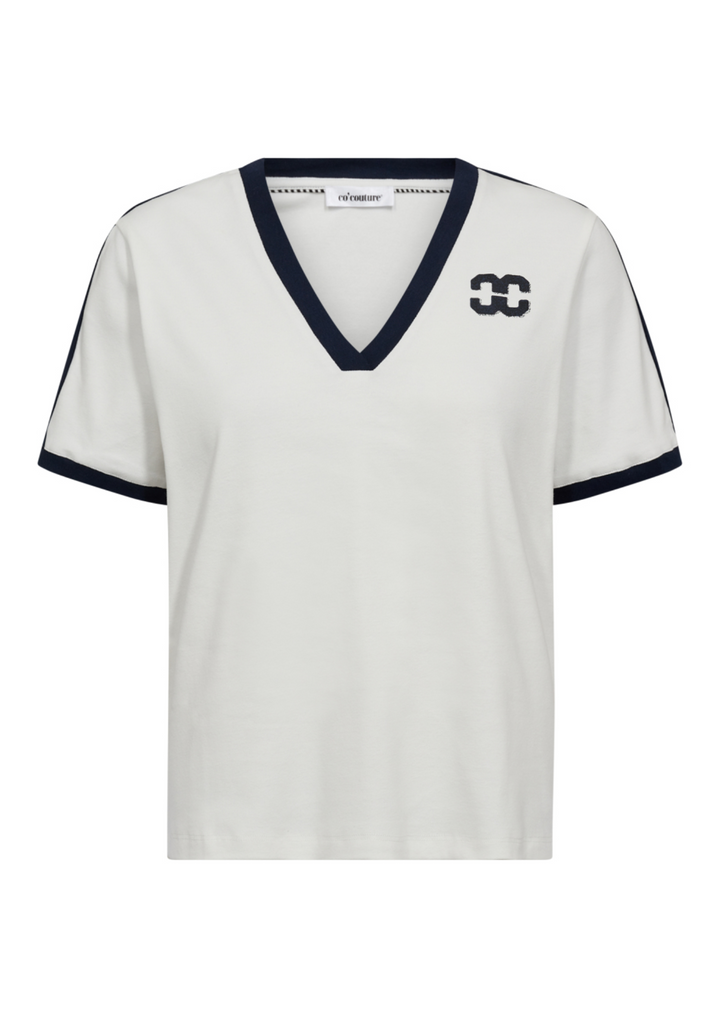 Co' Couture | EdgeCC Stripe V-Tee