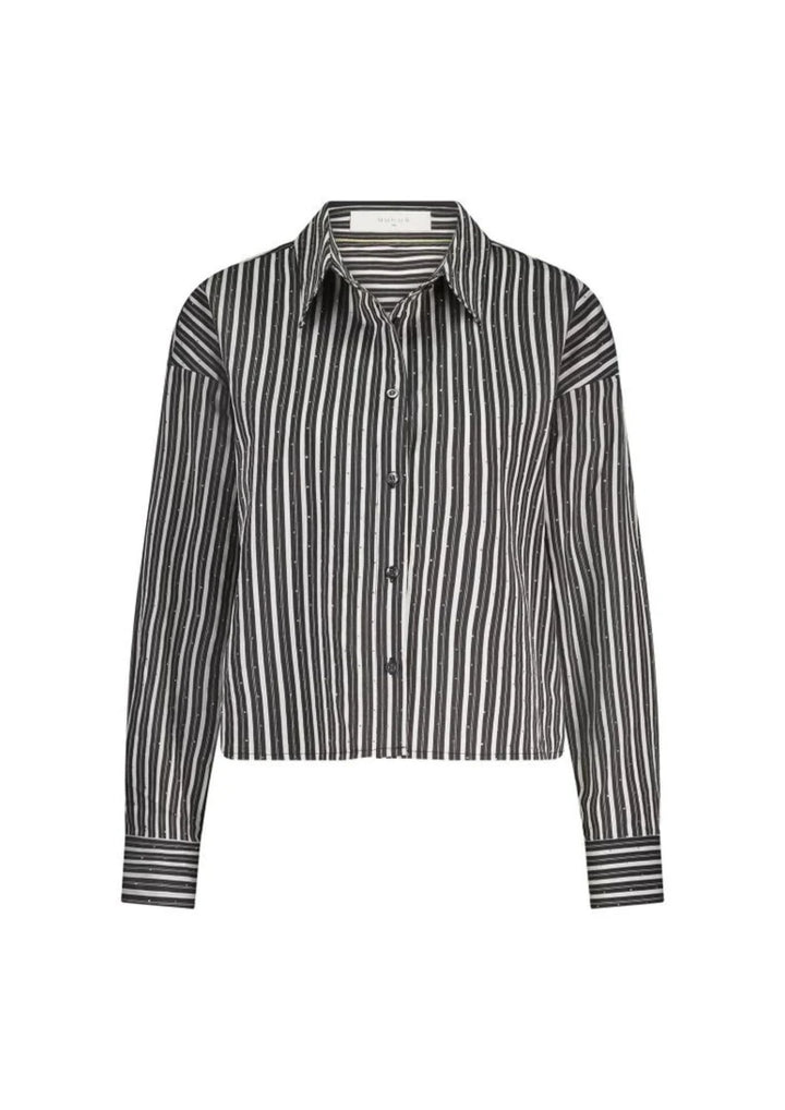 Nukus |Tessa Blouse Strass/ Offwhite/Black