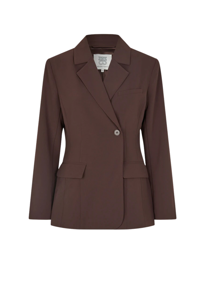 Second Female | Fique Fitted Blazer