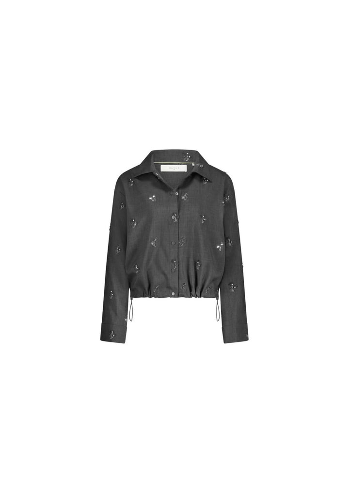 Nukus |Newport Blouse Embroidery | Antracite