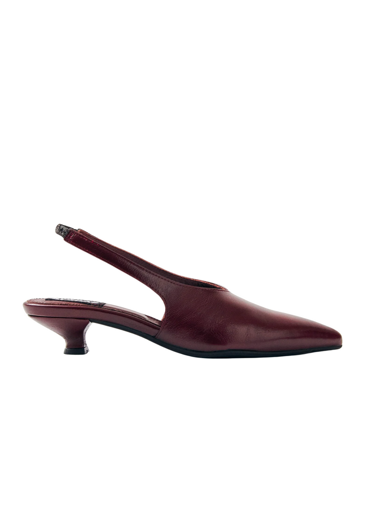 Alohas | Eros Burgundy Leather Mules