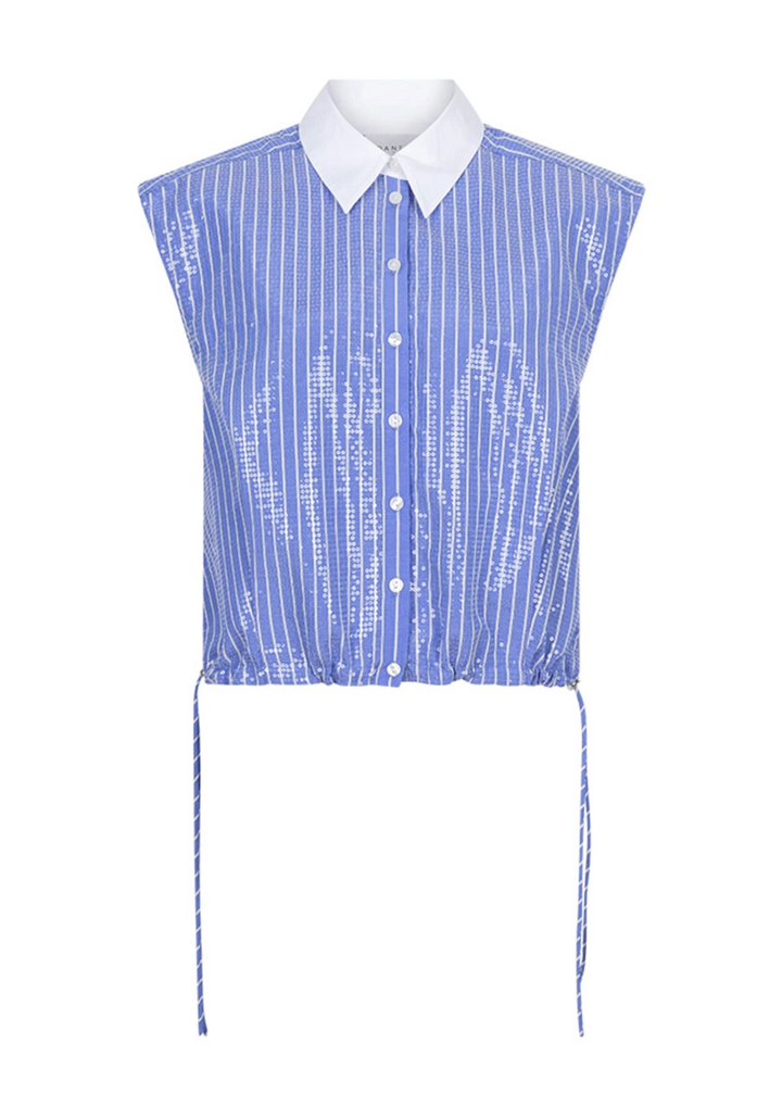 Dante6 | Roseny Embellished Stripe Shirt