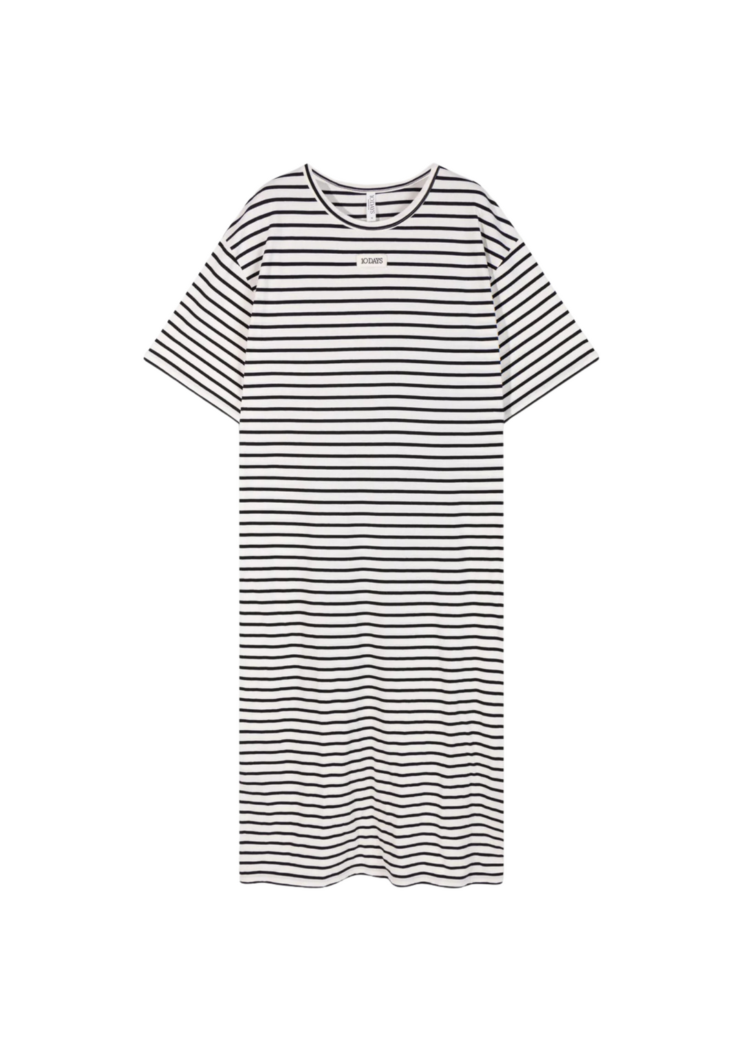 10 Days | T-Shirt Dress Stripes/GOTS