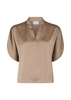 Neo Noir | Anelle Heavy Sateen Blouse