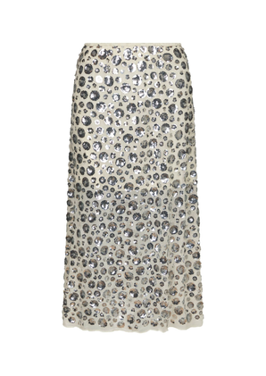 Neo Noir | Gilla Flower Sequins Skirt