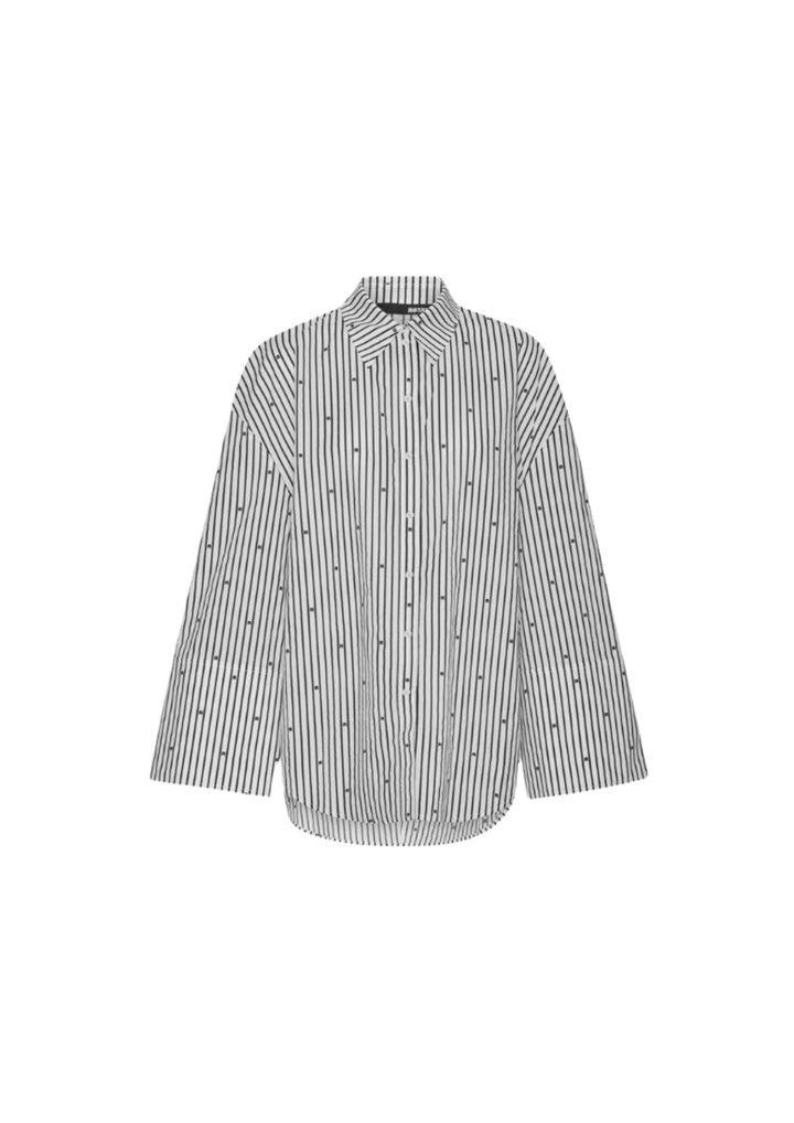 Rotate | Poplin Oversized Shirt