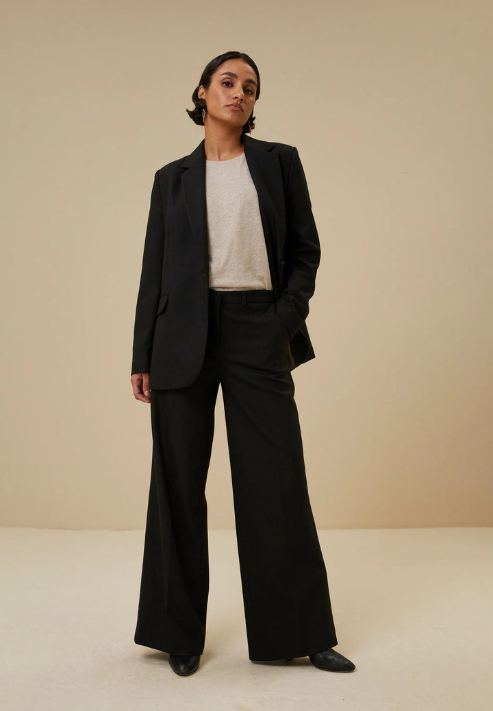 By Bar | Roan Herringbone Pant Black