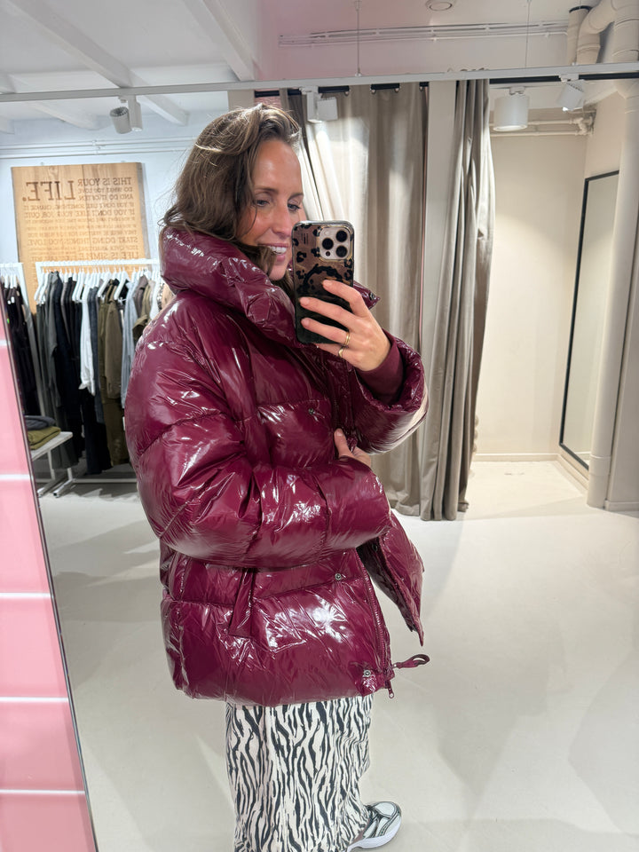 Co' Couture |  GlossyCC Puffer Jacket Plum