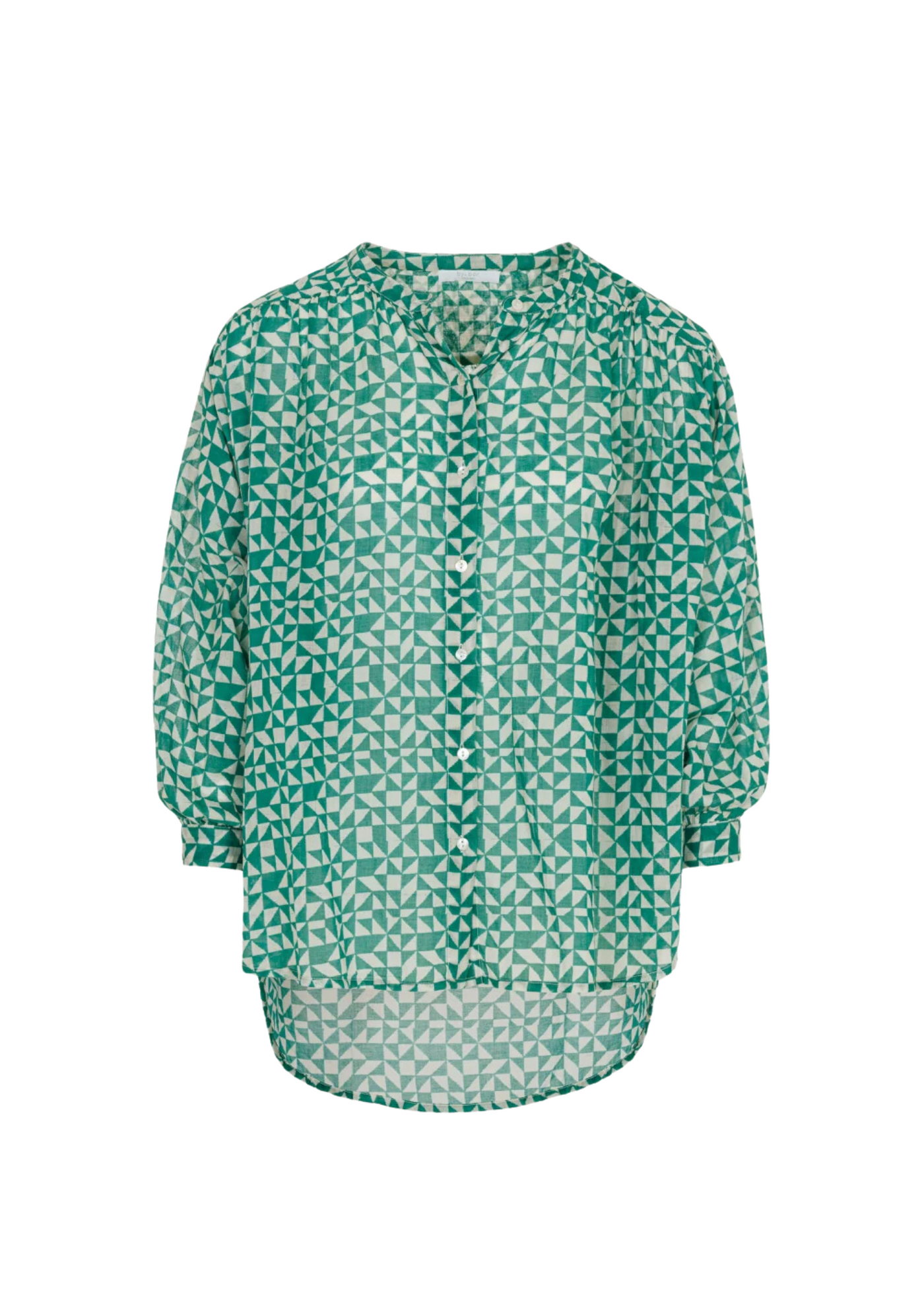 By Bar | Lucy Graphic Blouse Green