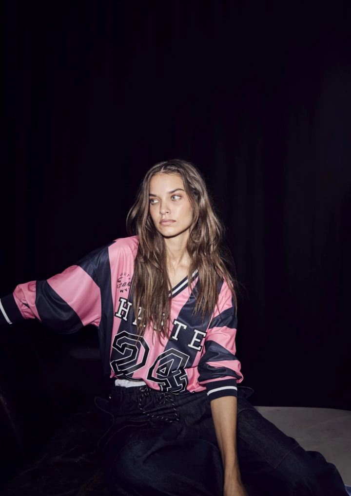 Haute L'Amitié | Stripe Football Blouse