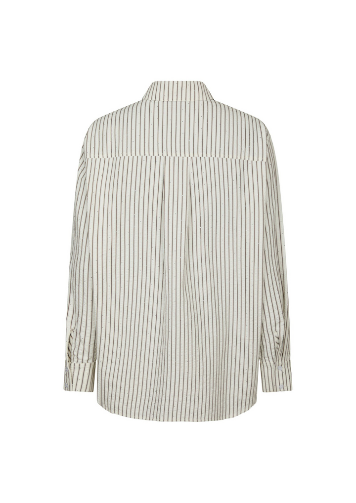 Neo Noir | Dalma Crepe Stone Shirt