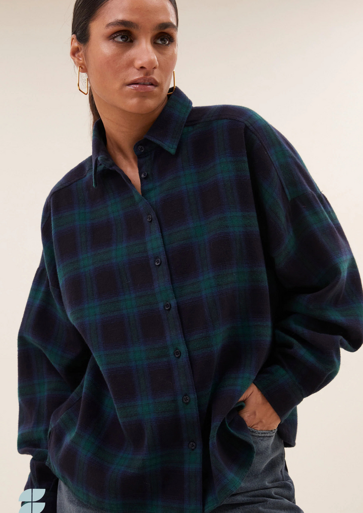 By Bar | Jada Check Blouse