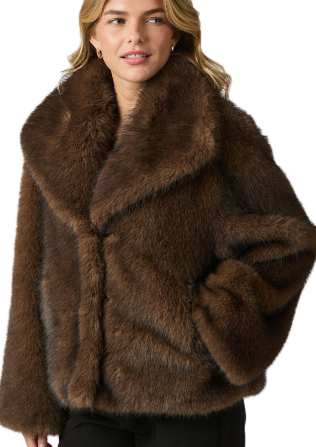 Neo Noir | Stephanie Faux Fur Jacket