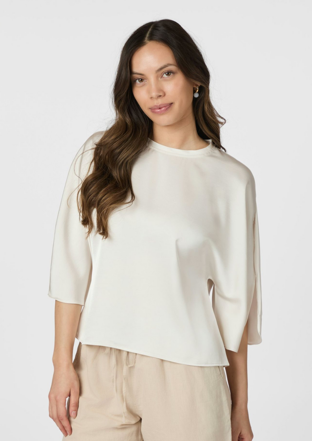 Neo Noir | Liora Heavy Sateen Blouse