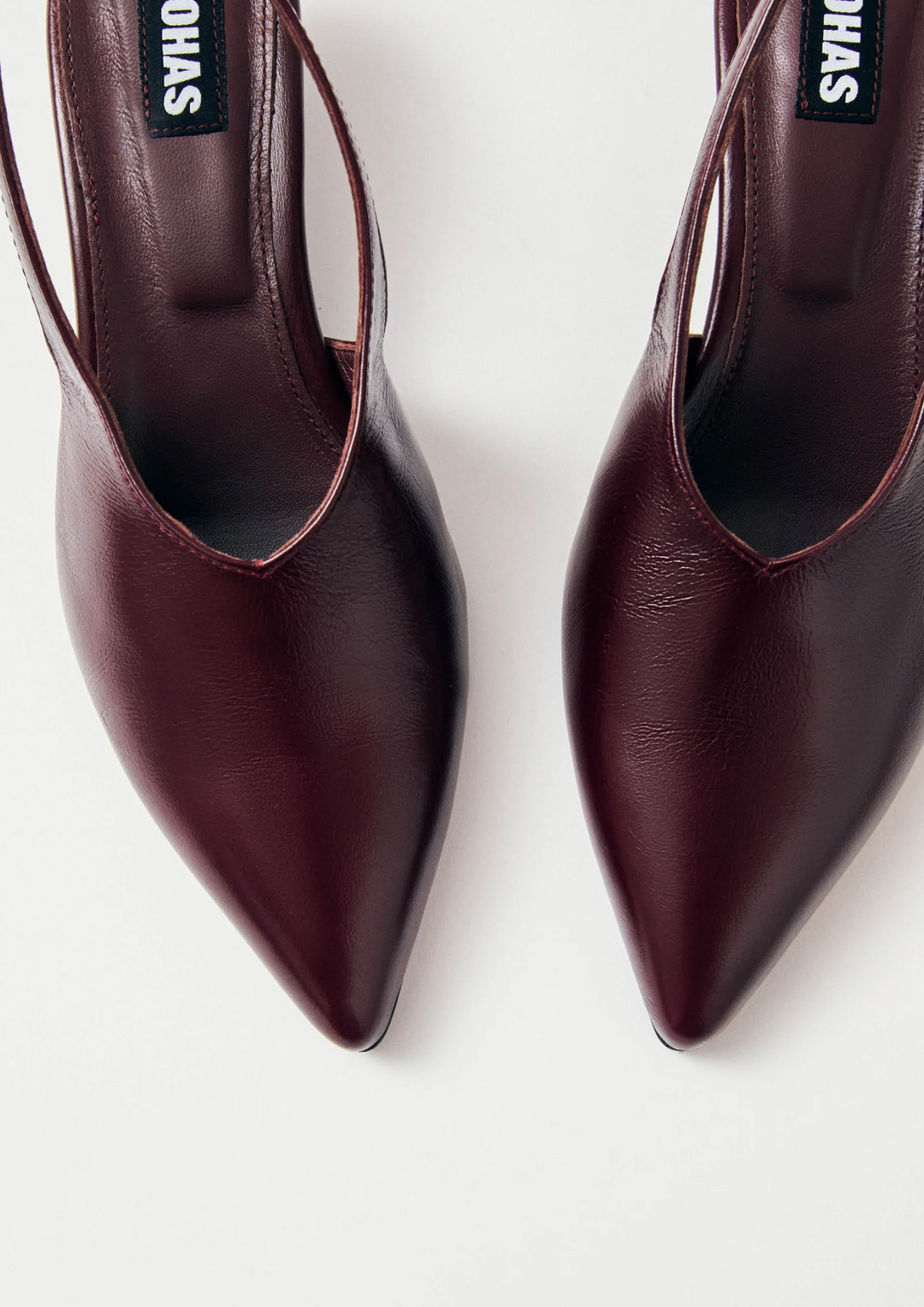 Alohas | Eros Burgundy Leather Mules