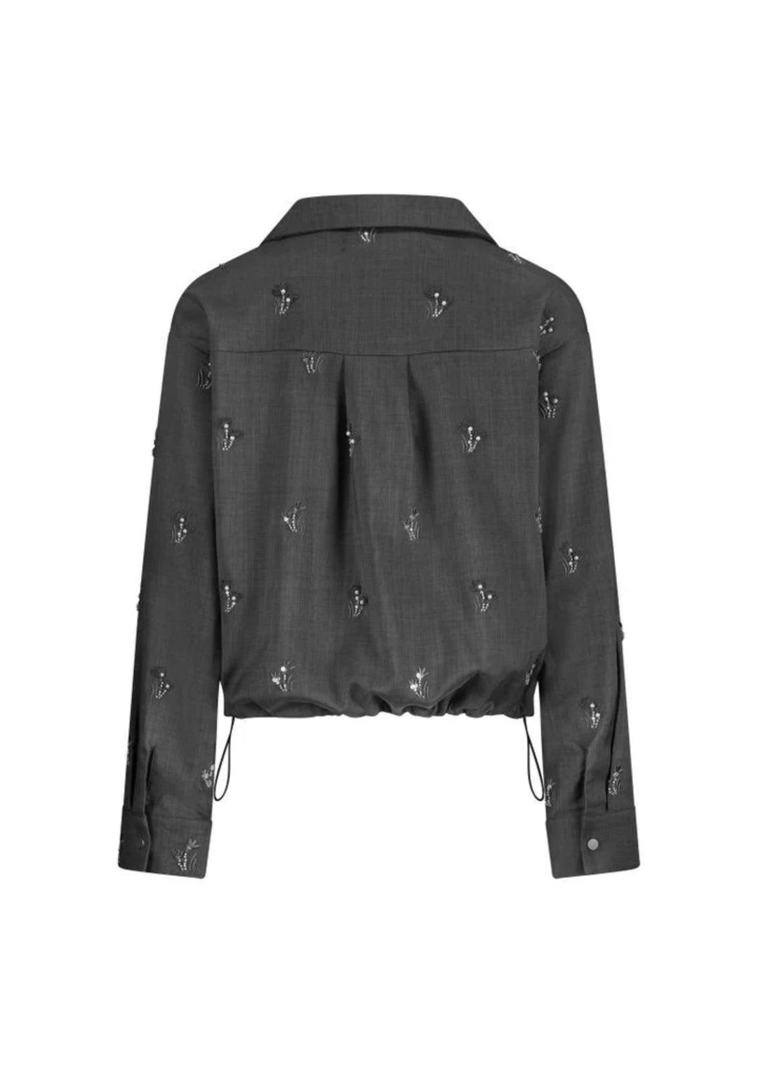 Nukus |Newport Blouse Embroidery | Antracite