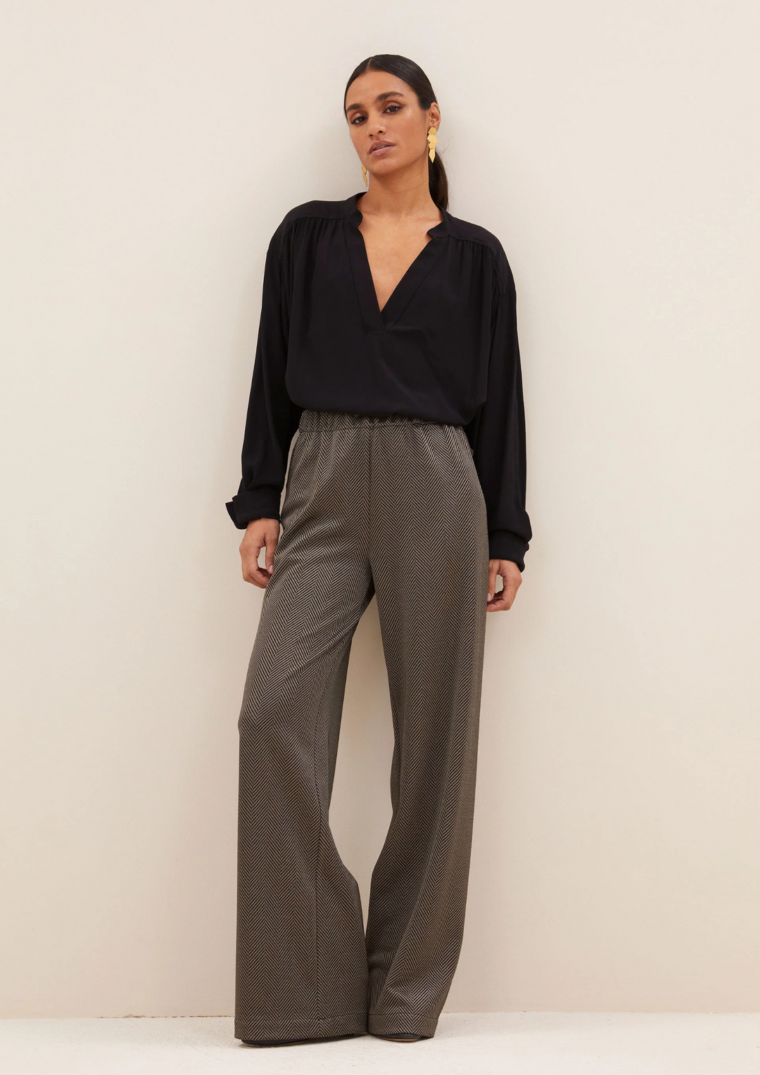 By Bar | Lissa Herringbone Pants