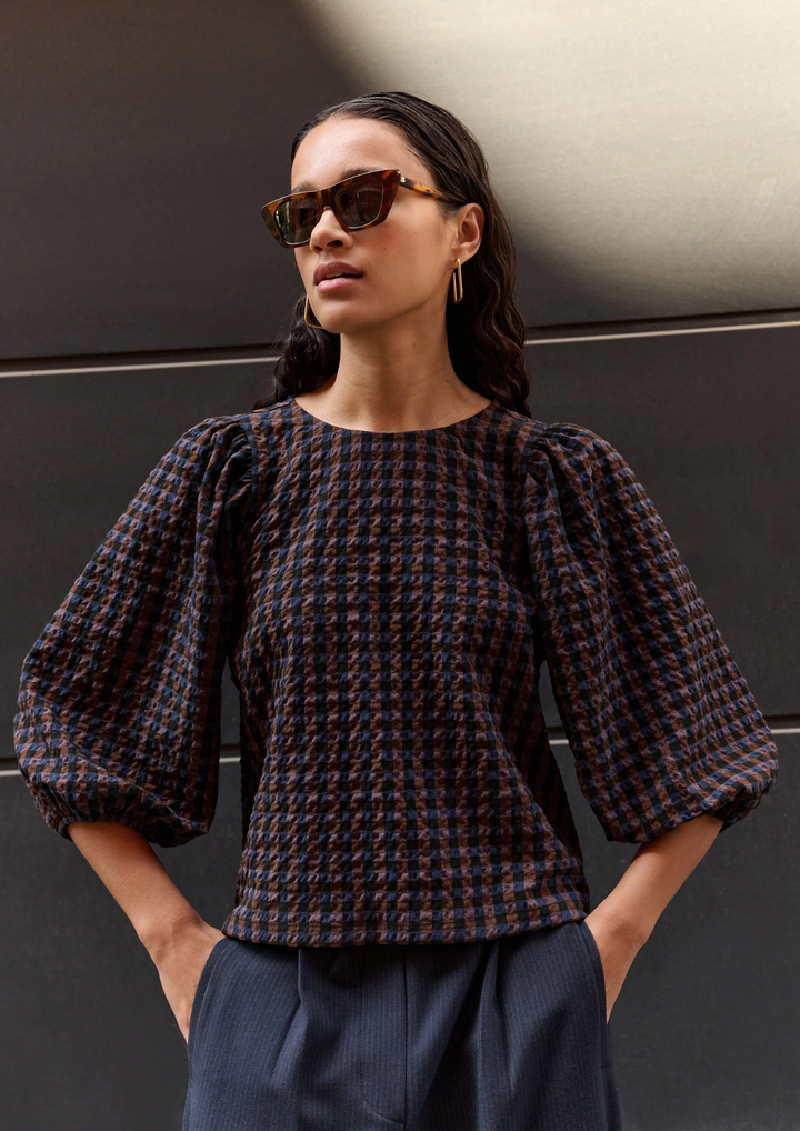 By Bar | Jet Check Blouse