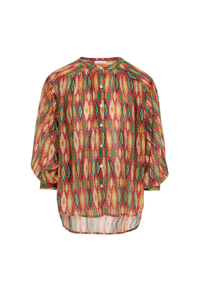 By Bar | Lucy Summer Ikat Blouse Print