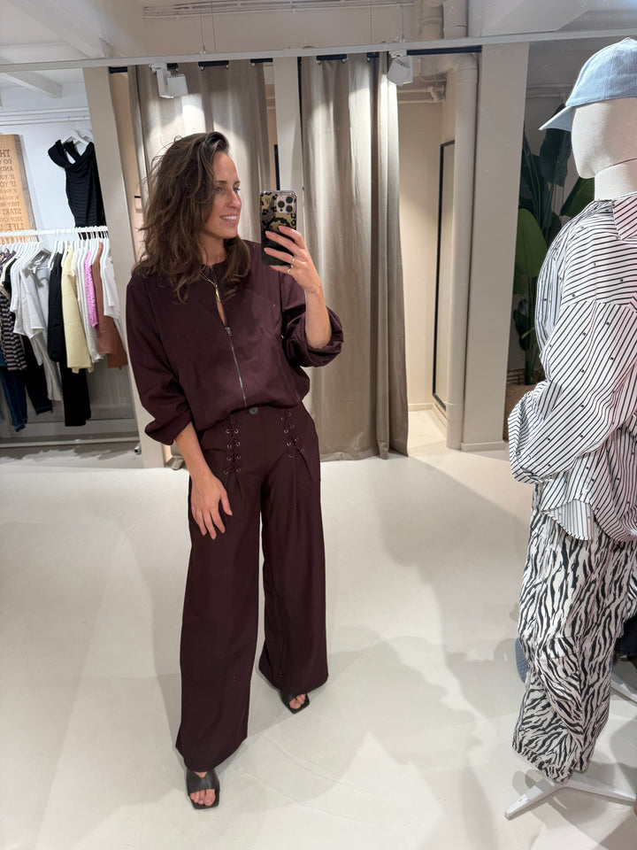 Co' Couture | LunaCC Eyelet Wide Pants STANDAARD LENGTE