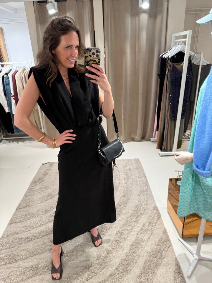 Haute L'Amitié | L'élance Satin Drape Dress
