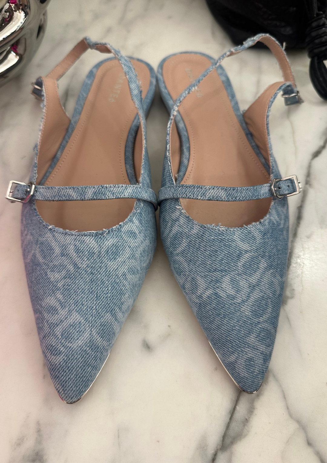 Dante6 | Cinque Denim Flat Slingback