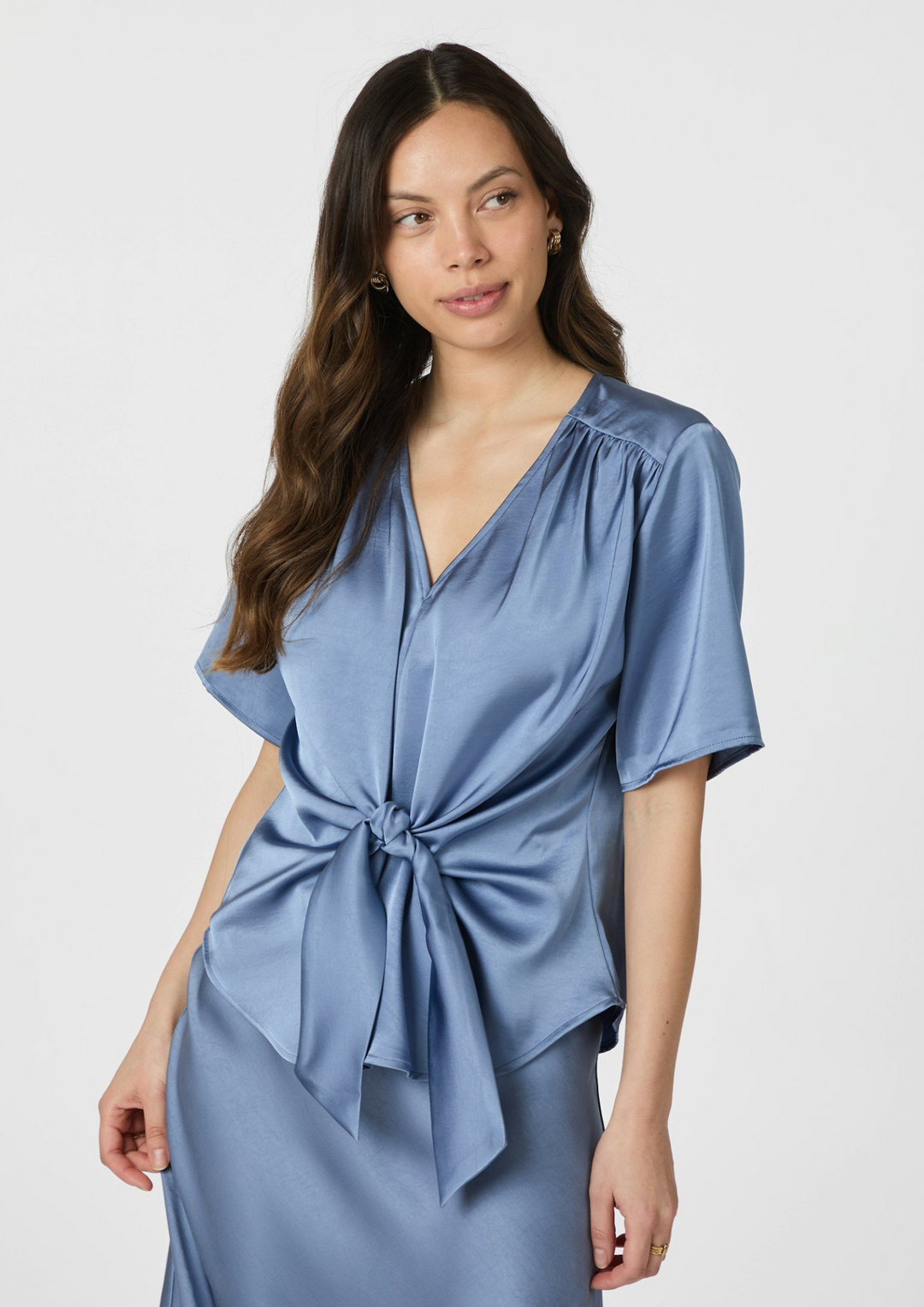 Neo Noir | Casadia Heavy Sateen Blouse