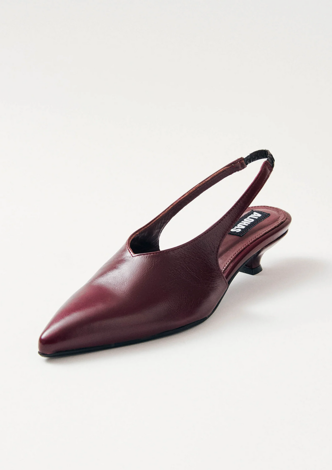 Alohas | Eros Burgundy Leather Mules