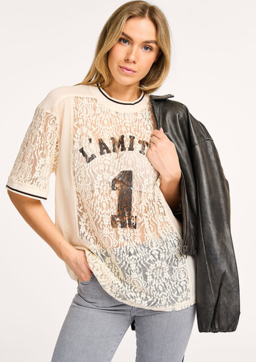 Haute L'Amitié | Lace Football Tee