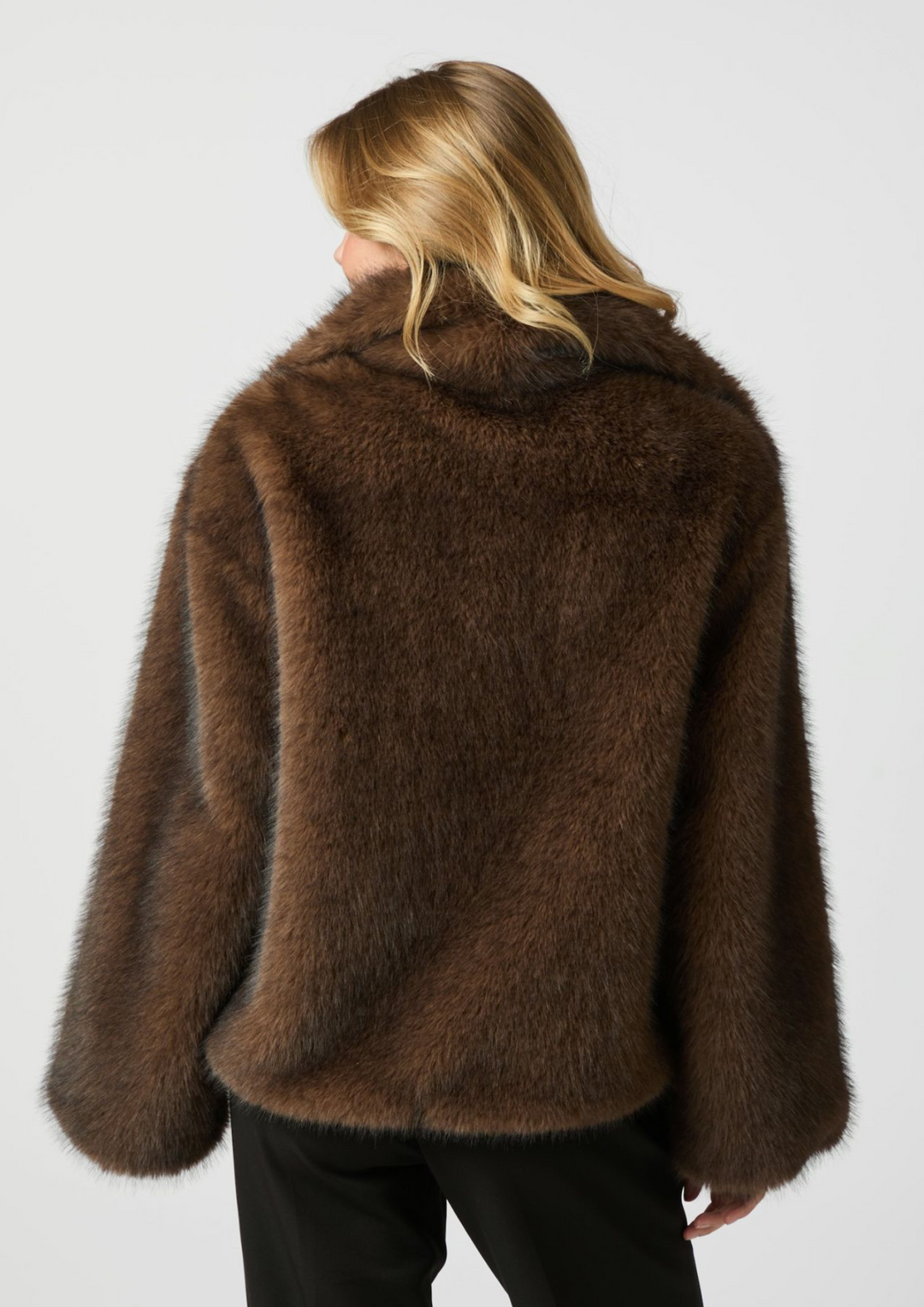 Neo Noir | Stephanie Faux Fur Jacket