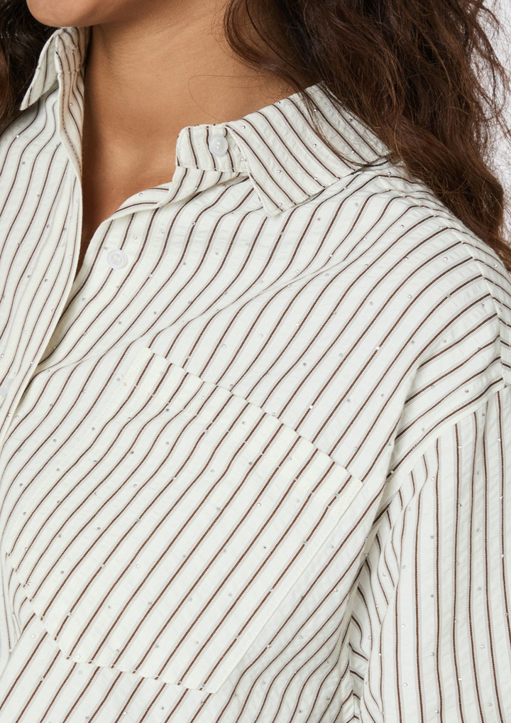 Neo Noir | Dalma Crepe Stone Shirt