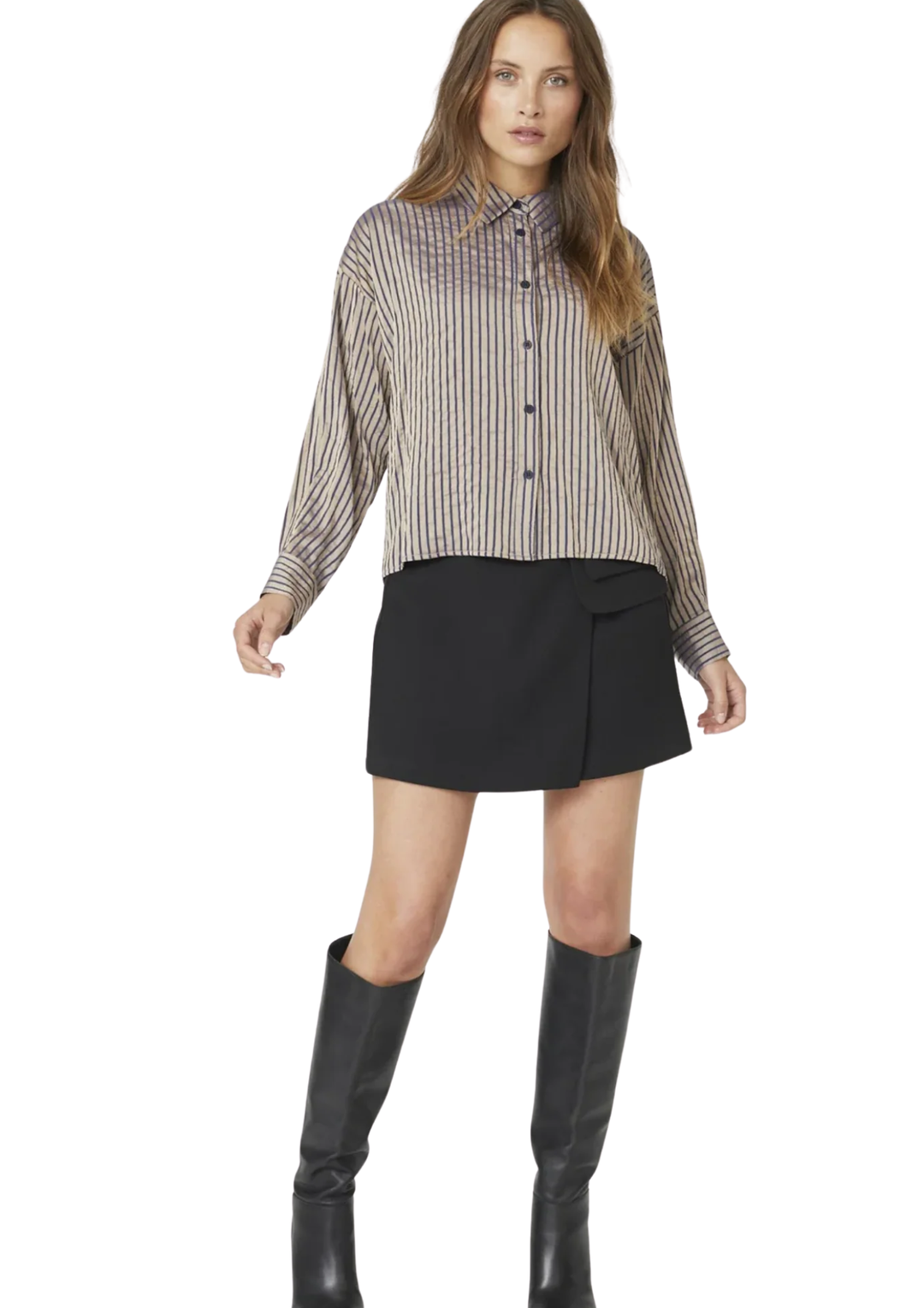 Co' Couture | CalviaCC Stripe Shirt