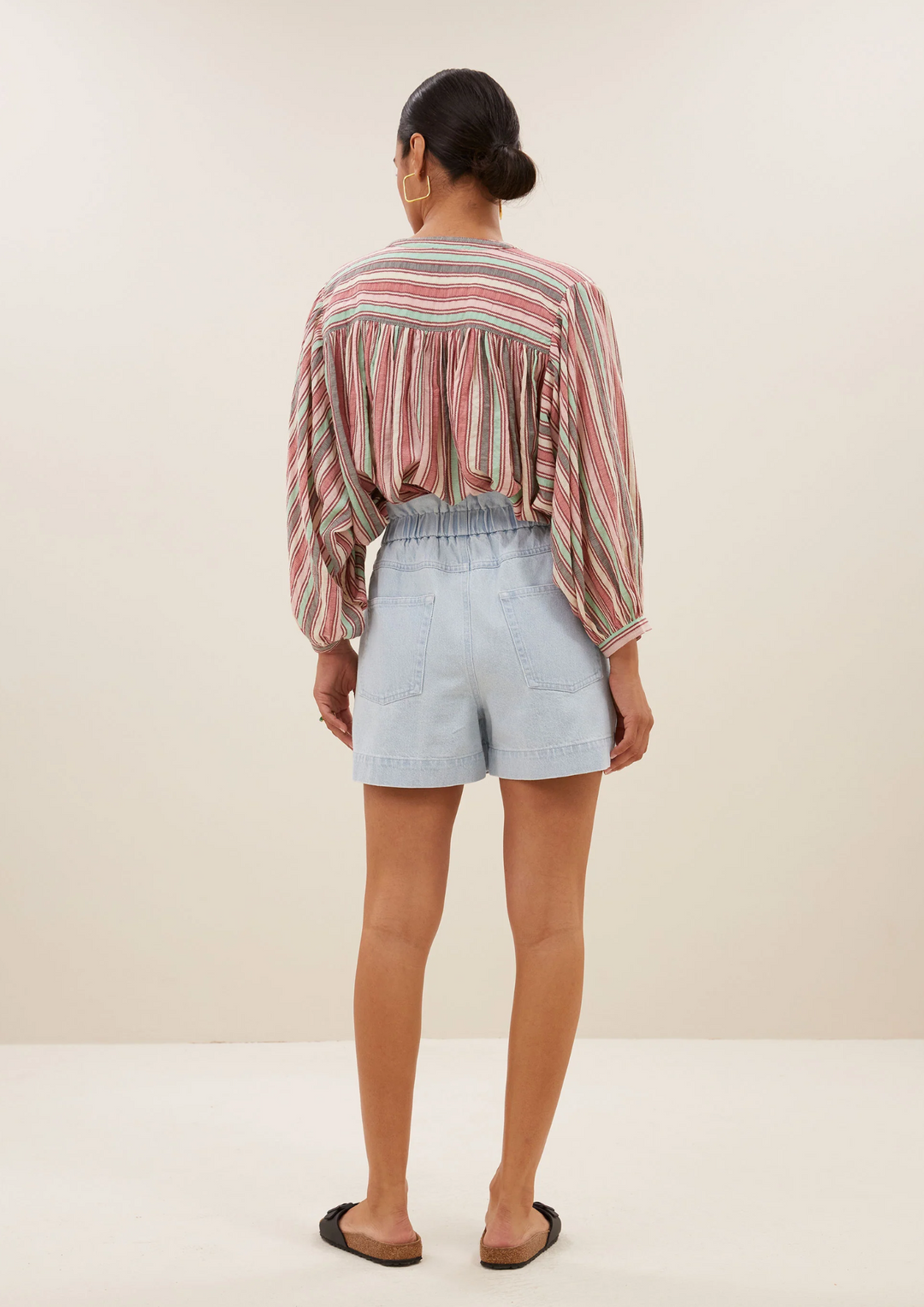 By Bar | Leon Bleached Denim Short