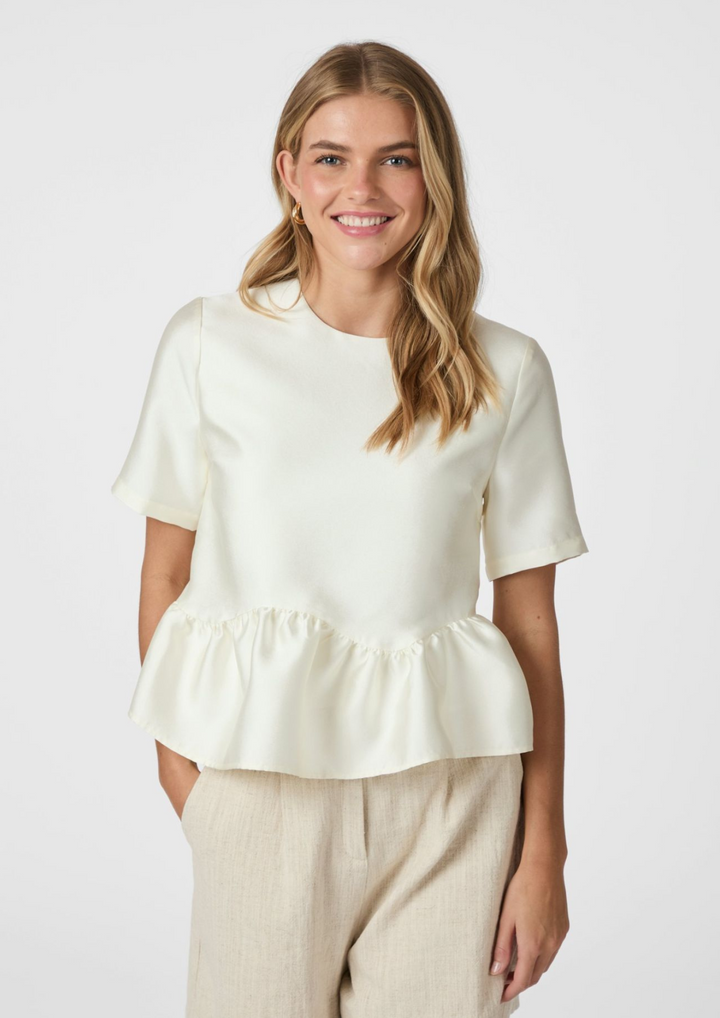 Neo Noir | Alva Dull Satin Blouse