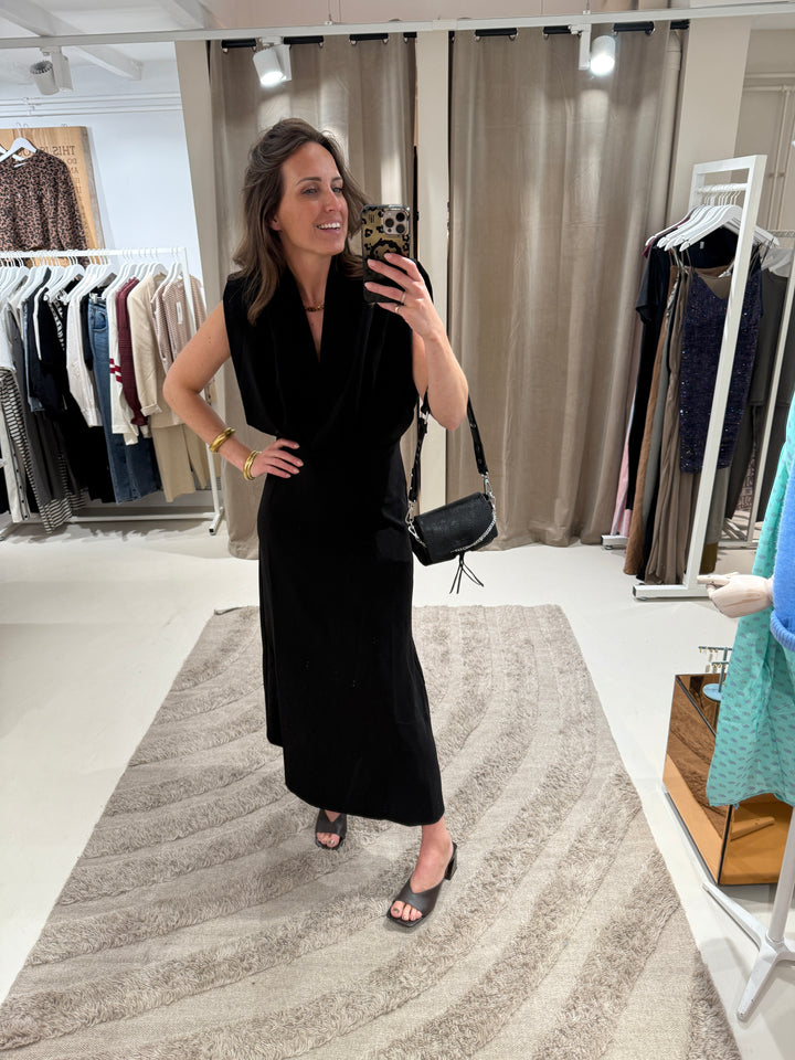 Haute L'Amitié | L'élance Satin Drape Dress